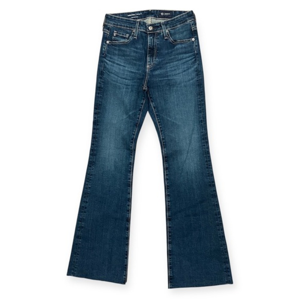 AG‎ Adriano Goldschmied Farrah Boot Jeans Japanese Denim Raw Hem Sz 27 x 32